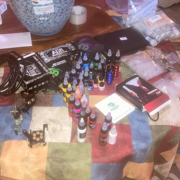 TATTOO SUPPLY LOT* MOTHERS INK COLOR SET* DRAGON HAWK & MORE! PLEASE READ DESC! - Picture 4 of 16